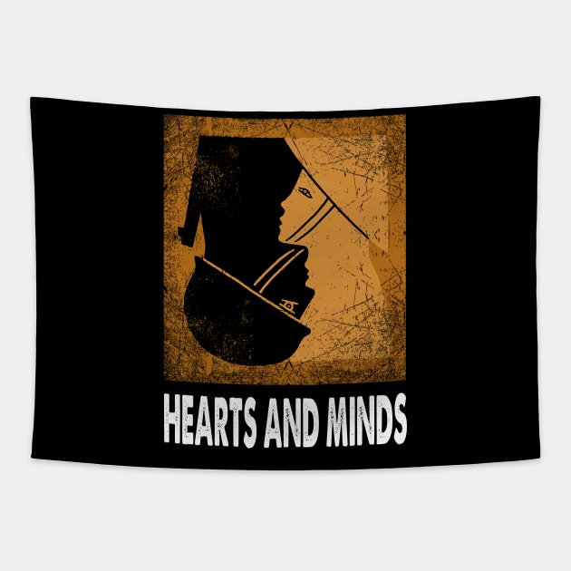 Vietnam War Reflections Hearts and Tribute Tee Tapestry by TheBlingGroupArt