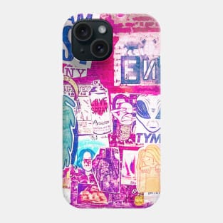 Pink Graffiti New York City Street Art Phone Case