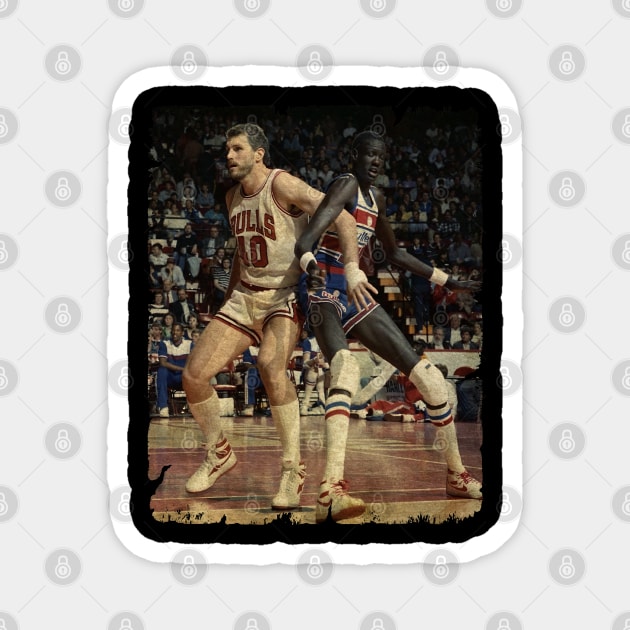 Dave Corzine vs Manute Bol Magnet by Wendyshopart