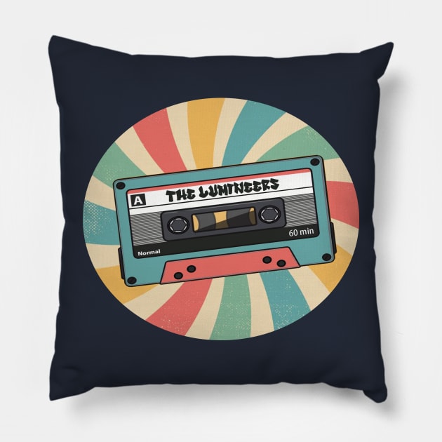 retro the lumineers Pillow by Saha Paloma Ilustra