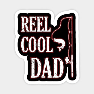 Reel Dad Fisherman Daddy Father's Day Christmas Fishing Magnet