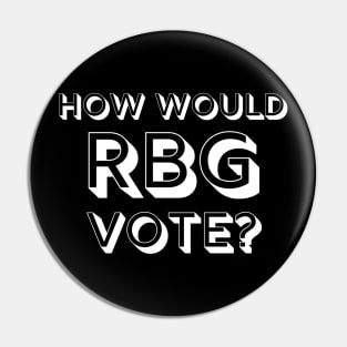 How Would RBG Vote? Political Pin