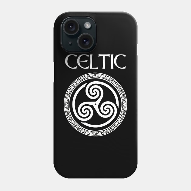 Celtic Heritage Ancient Celtic Triskelion Symbol Phone Case by AgemaApparel