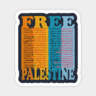 Free Palestine,Palestine cities, Palestine solidarity,Support Palestinian artisans,End occupation Magnet