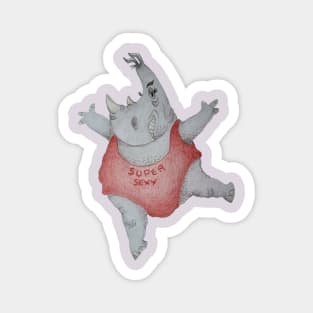 The irresistible rhino Magnet