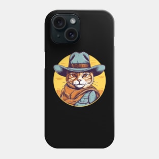 Funny Cat Cowboy Cowgirl Meow Howdy Meowdy Phone Case