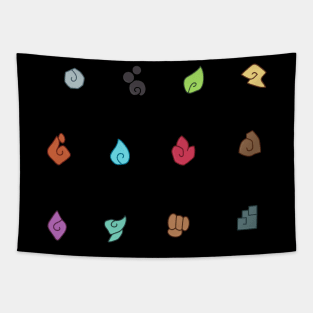 Temtem Element Types Tapestry