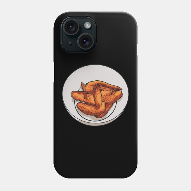 Chicken Wings In Bowl Phone Case by fromherotozero