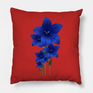 Blue Flower Pillow