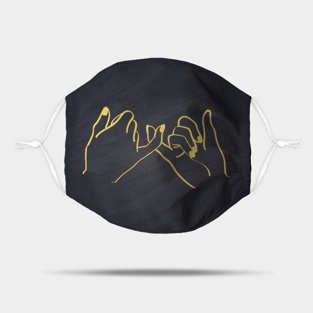 Pinky Swear Line Art Print Hands Line Art Couple Line Drawing Pinky Promise Hands Poster Love Pr Hands Mask Teepublic