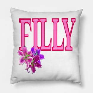 Top 10 best personalised gifts Filly, filicia, felicia, phelicia, preppy,personalized name with painted lilies Pillow