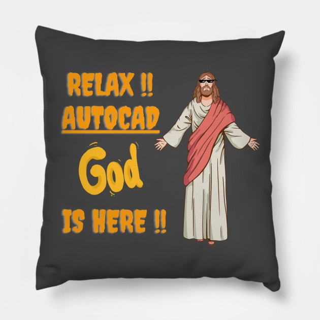 AUTOCAD EXPERT IS HERE, SO RELAX !! AUTOCAD PRO IS HERE. Pillow by MORBEN