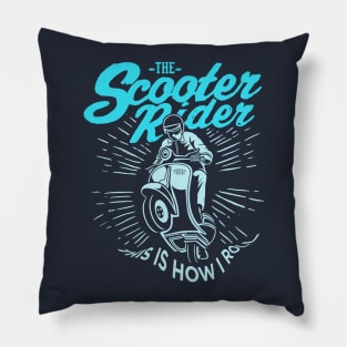 Scooter Driver | motor rider Pillow