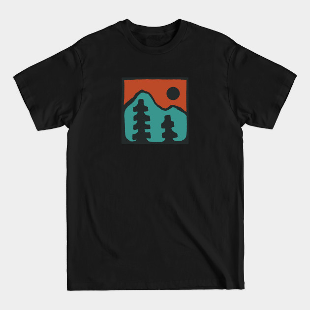 Discover Teal trees - Outdoors - T-Shirt
