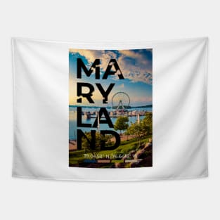 Maryland Travel Poster Tapestry