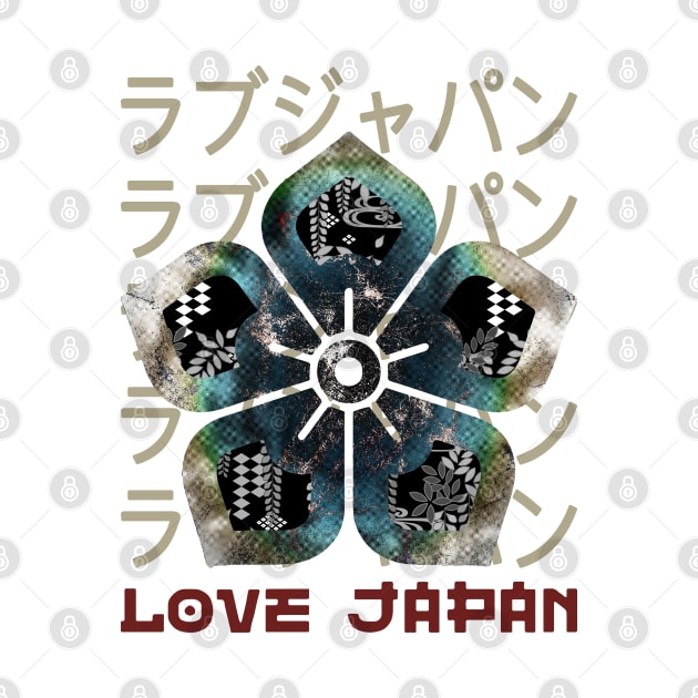 Emblem Japanese Symbol Crest Word Kanji Love Japan Retro 264 by dvongart