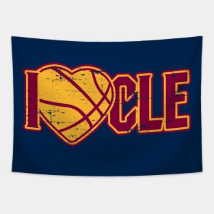 I Love CLE –veland Basketball! (DELUXE) Tapestry