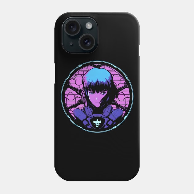 Cybernetic Journeys: Ghost in the Shell Aesthetics, Techno-Thriller Manga, and Mind-Bending Cyber Warfare Art Phone Case by insaneLEDP