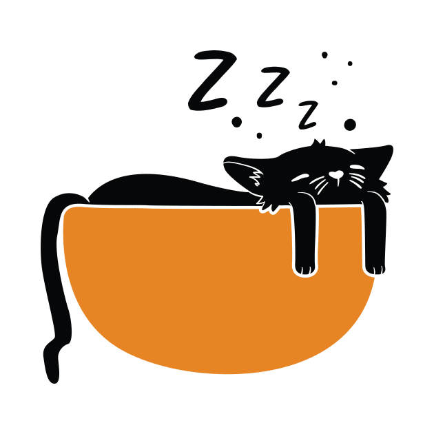 sleeping cat by mankjchi