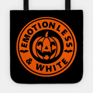 Emotionless and White Orange Tote