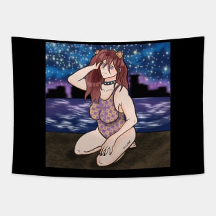 Anime style art Tapestry