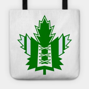 Maple Leaf Hockey Jersey Green Tote