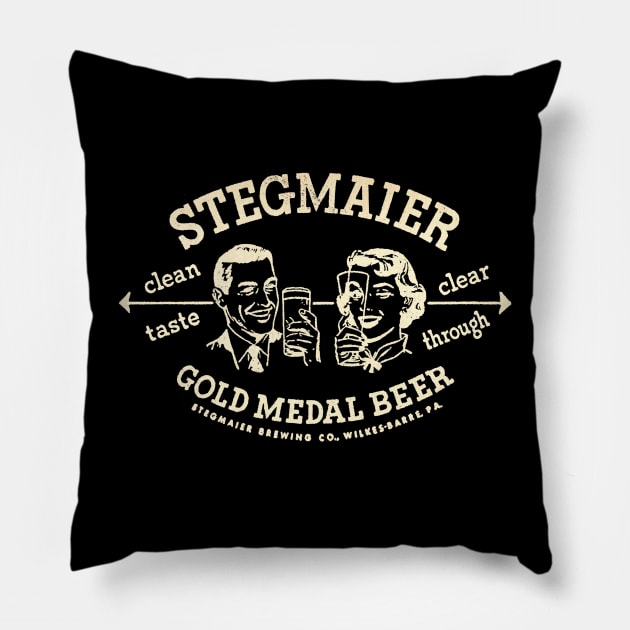 Vintage Stegmaier by Buck Tee Pillow by Buck Tee