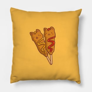 Corn Dogs Pillow