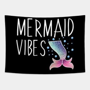 Mermaid Vibes Funny Mermaid For Women Girls Mythical Creature Mermaid Tapestry