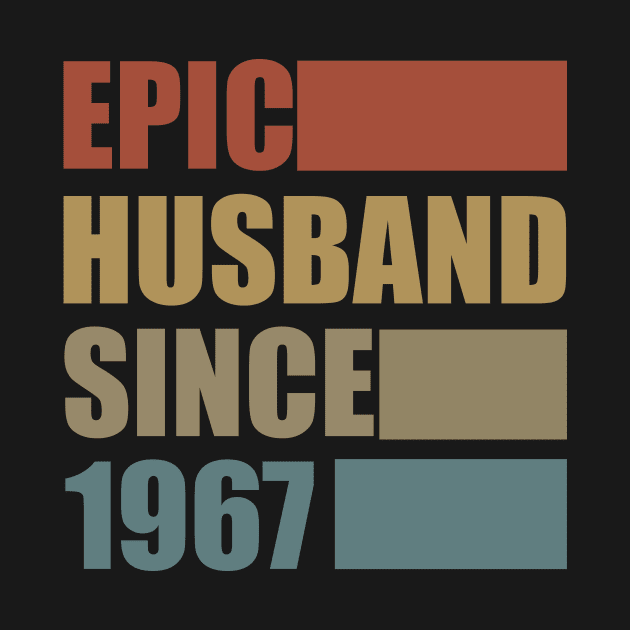 Vintage Epic Husband Since 1967 by Bunzaji
