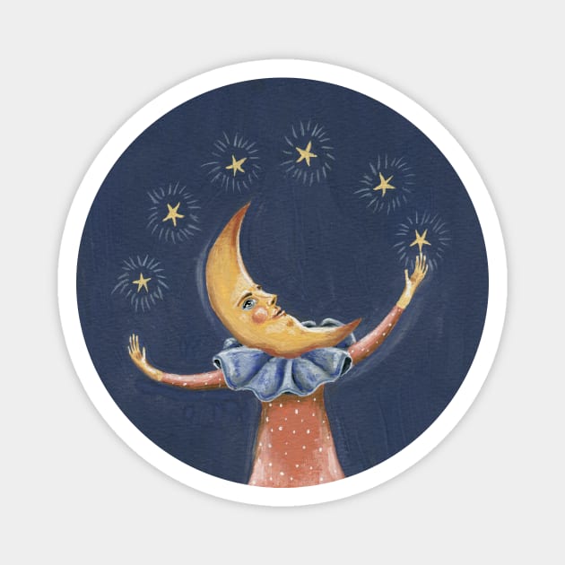 James the moon man Magnet by KayleighRadcliffe