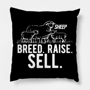 Sheep farmer - breed raise sell w Pillow