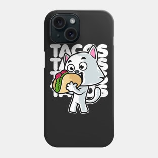 Cat Taco Kawaii Neko Anime Mexican food graphic Phone Case