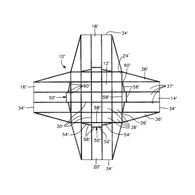 Parachute Vintage Patent Hand Drawing by TheYoungDesigns