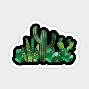 Water color cacti funny gift idea for men women men and kids Magnet