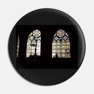 Stained Glass Windows Pin