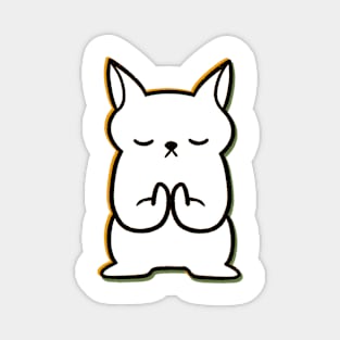 Meditating Dog Magnet