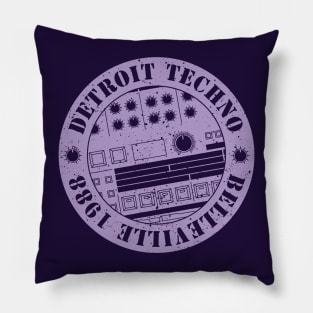 909 Drum Machine Detroit Techno Pillow