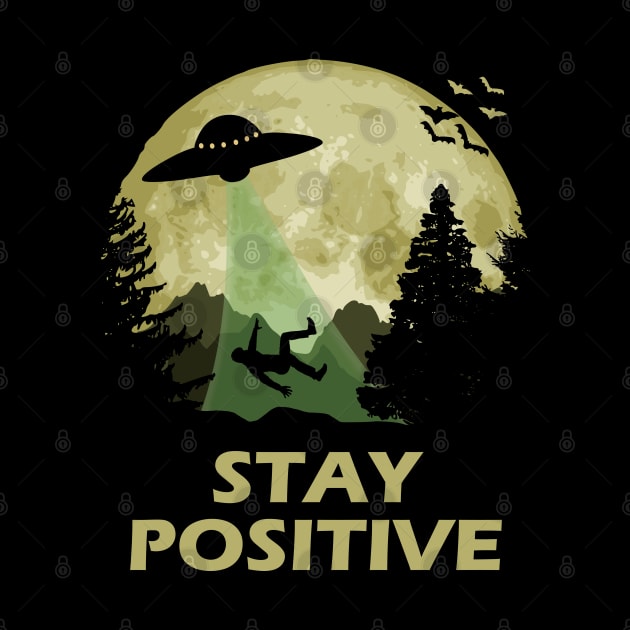 Stay Positive UFO Abduction by Nerd_art