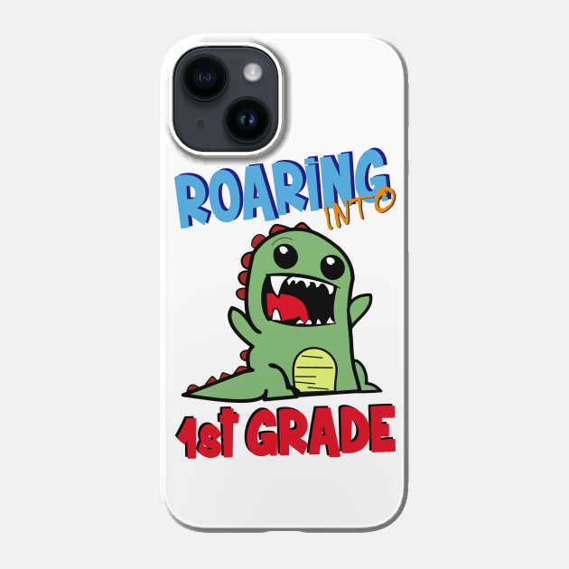 Kids Back to School Dinosaur Roaring Into 1st Grade Back To School