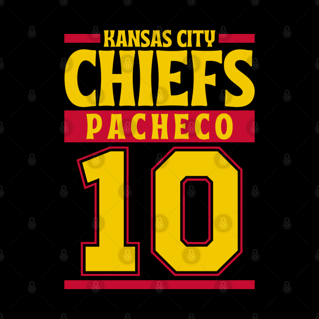 Kansas City Chiefs Pacheco 10 American Football by Astronaut.co