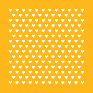 Hearts for Valentines in SunFlower Yellow T-Shirt