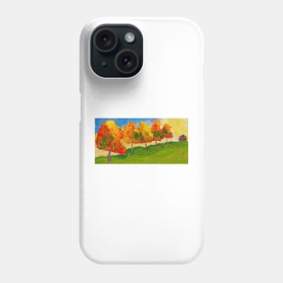 Gold Trees Phone Case