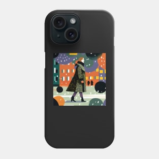 Snowy Strides Phone Case