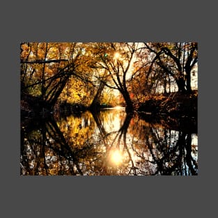 Stunning Evening Fall Water Reflections T-Shirt