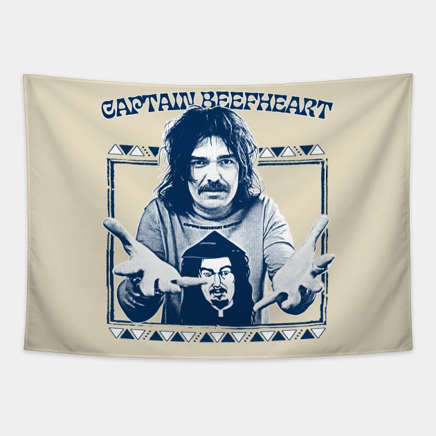 Captain Beefheart  - Original Fan Art Tapestry by DankFutura