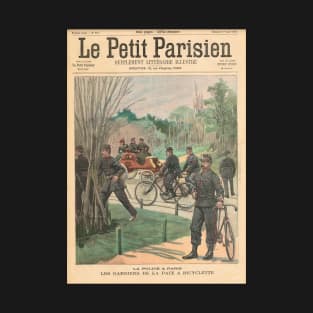 Paris Police on bicycles France 1900 T-Shirt