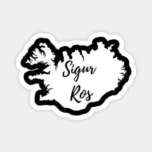 Sigur Ros Iceland white Magnet