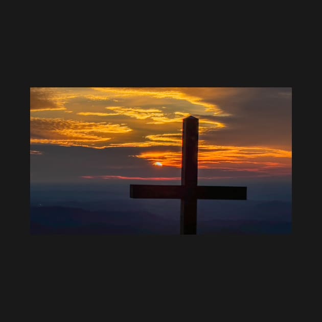 Sunrise at the Top of the Pretty Place Cross by Ckauzmann