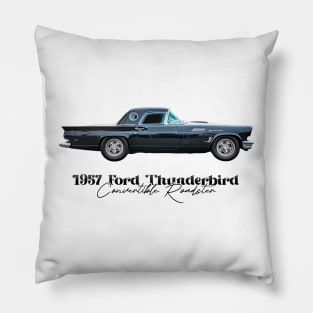 1957 Ford Thunderbird Convertible Roadster Pillow